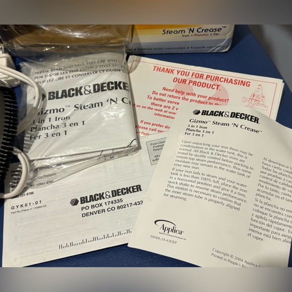 Black & Decker Gizmo 3-in-1 Steam ‘n Crease Iron - Picture 9 of 12